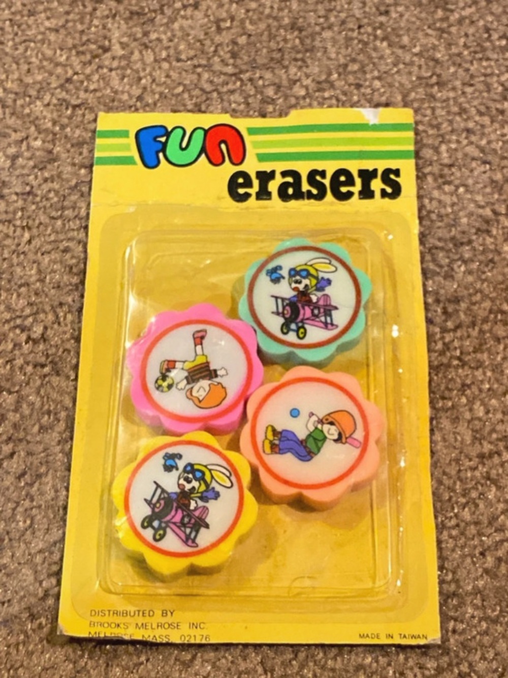 1983 Vintage Fun Erasers